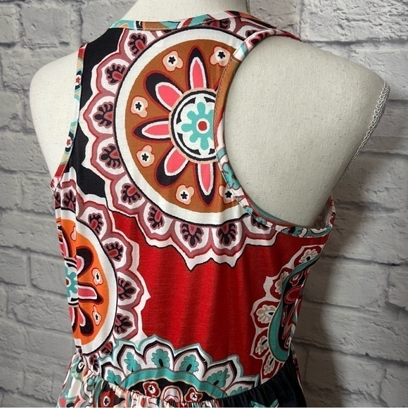 Shein Asymmetrical Abstract Floral Print Summer Dress Size Small - Picture 6 of 9